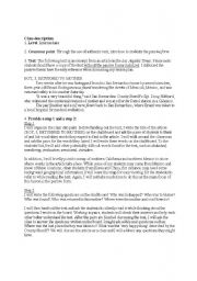 English Worksheet: Teaching passive form through authentic text
