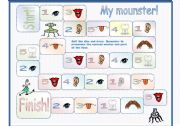 English Worksheet: My mounster! (a game)