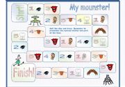 English Worksheet: My mounster! (a game)