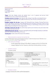 English Worksheet: Lesson plan TBL