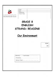 English Worksheet: Man and the environment. Natural disasters. ( How  the environment affect us)