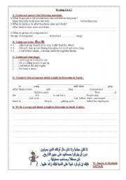 English worksheet: Ramadhn customs