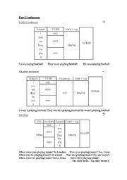 English worksheet: Past Continuous