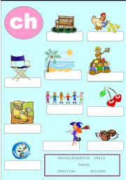 English Worksheet: Phonics 1 - ch