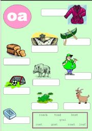 English Worksheet: Phonics 2 - oa