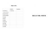 English worksheet: Hello Mr. Smith