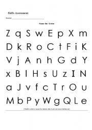 English Worksheet: Alphabet