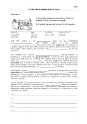 English Worksheet: Murder Mysteries