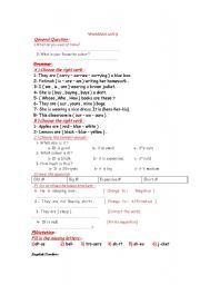 English Worksheet: Worksheet