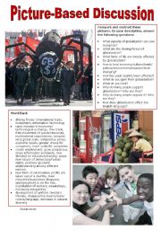 English Worksheet: Picture-Based Discussion (34): Globalization