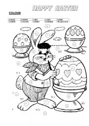 English Worksheet: Happy Easter worksheet