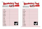 PLURAL OF NOUNS TEST