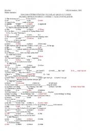 English Worksheet: 9 th class exam