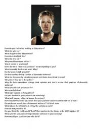 Domestic violence - Picture based conversation