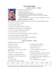 English Worksheet: TRUMAN SHOW