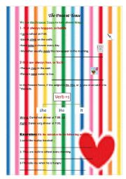 English worksheet: present tense