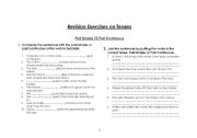 English Worksheet: Past Simple vs Past Continuous