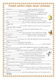 Present perfect simple versus continuous