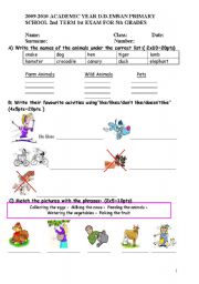 English Worksheet: likes/ dislikes...etc.