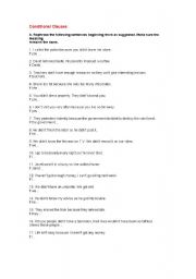 English Worksheet: Conditional Clauses