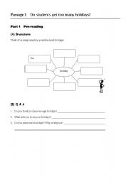 English worksheet: reading and writing worksheet 1