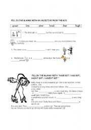 English worksheet: revision page