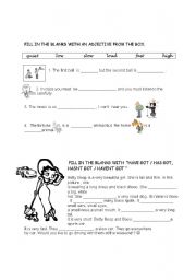 English Worksheet: revision page
