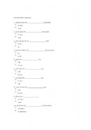 English Worksheet: Causative form