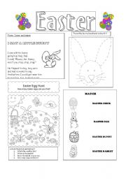 English Worksheet: EASTER ACTIVITIES