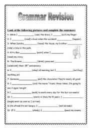 English Worksheet: revision