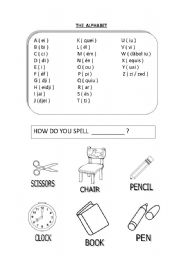 English Worksheet: THE ALPHABET