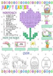 English Worksheet: Happy Easter