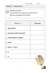 English Worksheet: Can you, or Cant you?