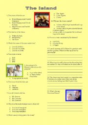 English Worksheet: The Island