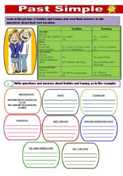 English Worksheet: Past Simple - Yes / No Question and Short Answers