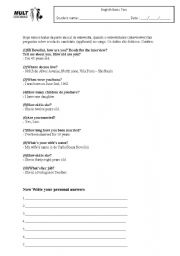 English Worksheet: Review