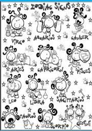 zodiac signs pictionary