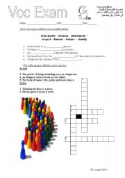 English Worksheet: voc exercises 