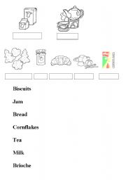 English Worksheet: the breakfast