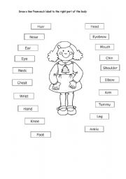 English Worksheet: Our body