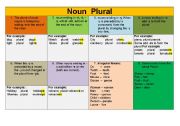 English Worksheet: How to form plural