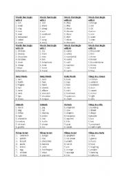 English Worksheet: Just a minute!