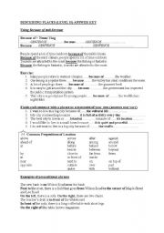 English Worksheet: describing places