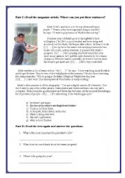 English Worksheet: sports