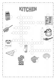 English Worksheet: KITCHEN