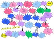 English Worksheet: Articles Game