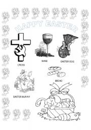 English worksheet: Easter Pictionary