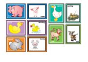 Farm Animals Matching Game Part 1 of 2  (30 cards in the set)