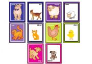 English Worksheet: Farm Animals Matching Game Part 2 of 2 (30 cards in the set)