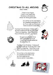 English Worksheet: Christmas is all around